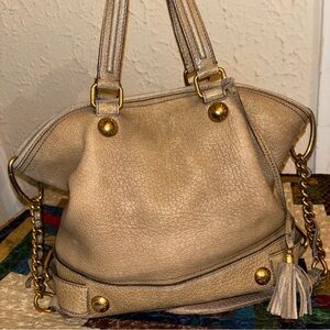 DOLCE & GABBANA, THICK PEBBLE, LEATHER HOBO MESSENGER, SATCHEL PURSE